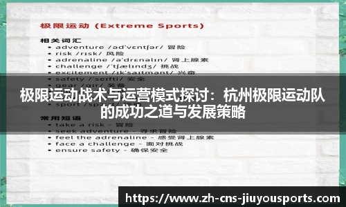 极限运动战术与运营模式探讨：杭州极限运动队的成功之道与发展策略